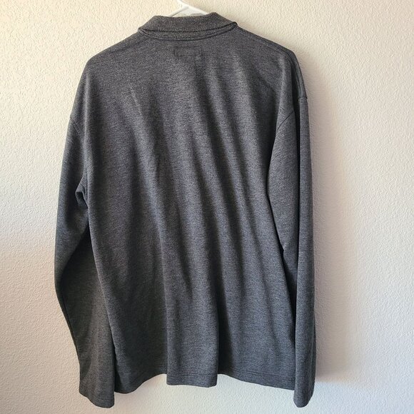 Polo Ralph Lauren US Men's Size L Gray Quarter Zip Stretch Long Sleeve Pullover - Picture 4 of 9